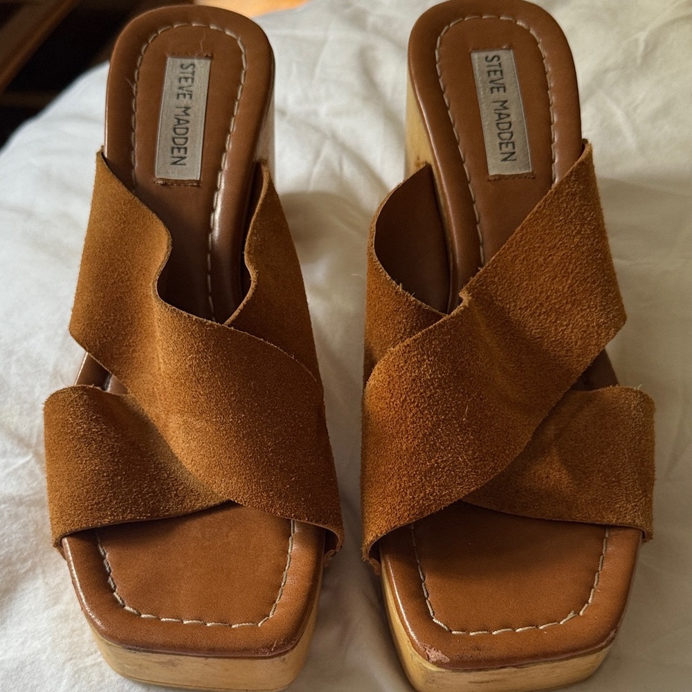 Steve Madden Women's Brown Platform Sandals